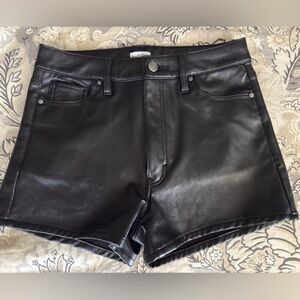 love, Fire Black High Waist Women's Shorts